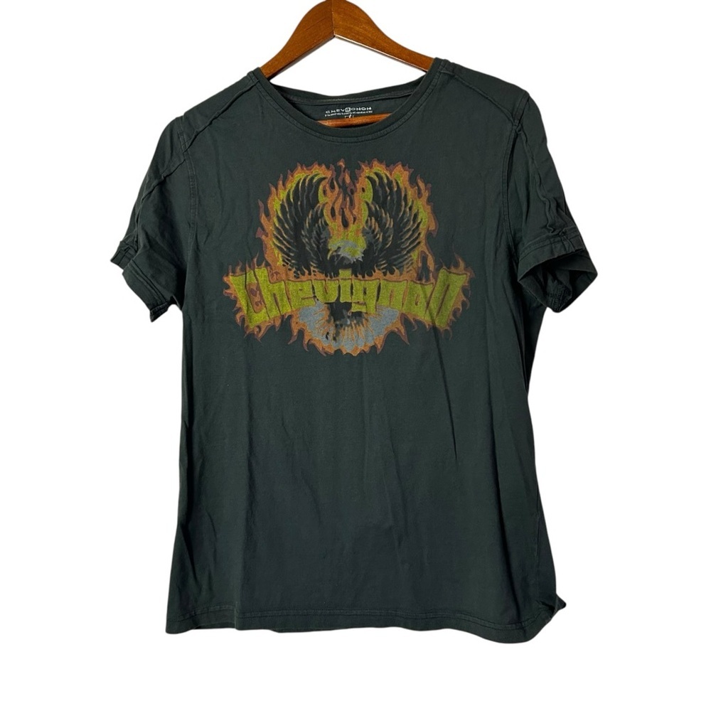 Chevignon Graphic The Rock Tour T-Shirt Crew Neck Short Sleeve Cotton Men L